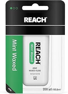 Reach Mint Waxed Floss, 200 Yards, Pack of 5
