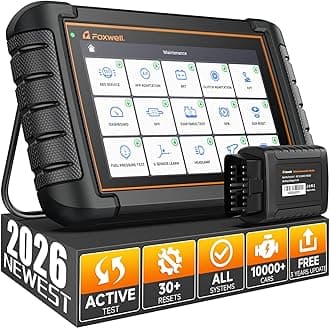 FOXWELL 2024 Newest Scanner NT809BT Bidirectional Scan Tool, All System Scanner for Car with 30+ Service Resets, Wireless Diagnostic Scanner for All Vehicles, Accurate Automotive Diagnostic Tools