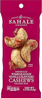 Sahale Snacks Pomegranate Vanilla Flavored Cashews Glazed Mix, 1.5 Ounces (Pack of 18)