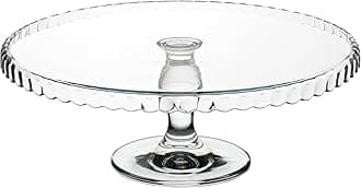 Personalised Engraved 12.5" (32cm) Cake Stand Wedding Birthday Christmas Lovely Gift Dessert (Plain (Not Engraved))