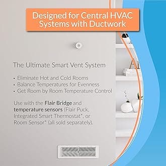 Flair Smart Vent 10x10 (White), AC Vent Cover for Walls and Ceilings.