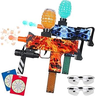 2 Pack Gel Ball Blaster Automatic Toys -100 FPS with 100000+ Outdoor Backyard Shooting Game Activilies ldeal Gift