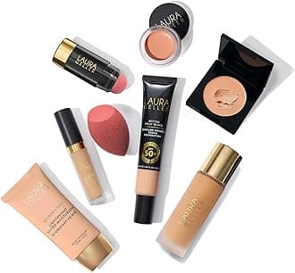 LAURA GELLER NEW YORK Full Face Blending Sponge, Easy Makeup Blender for Foundation & Concealer, Latex-Free for Sensitive Skin