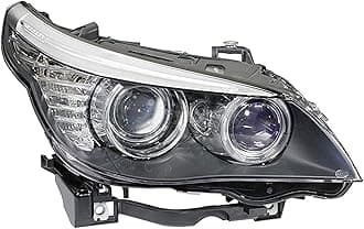 HELLA 009449061 BMW 5 (E60, E61) Passenger Side Headlight Assembly, Multi