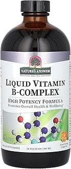 Liquid Vitamin B-Complex Supports Healthy Energy Levels | Promotes Healthy Nerve Function | All-Natural Tangerine Flavor | Gluten-Free & Benzoate-Free 16oz