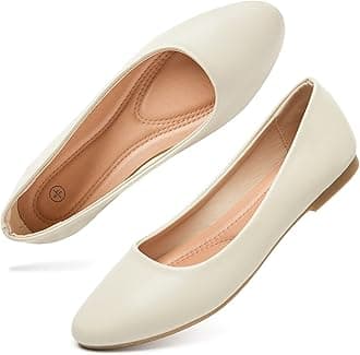 Hash Bubbie Women's Flats Shoes Ballet Flats Dress Shoes Comfortable PU Leather Slip on Shoes for Women