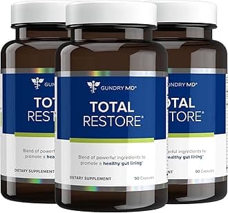 Gundry MD Total Restore Gut Lining Support, Digestive Supplement for Gastrointestinal Wellness, Gut Health Supplement, Gut Health for Women and Men, 90 Capsules (3)