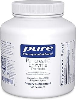 Pancreatic Enzyme Formula - Digestive Enzymes for Digestion - Strengthens Gut Health* - Targeted Delivery Capsules - Gluten Free & Non-GMO - 180 Capsules