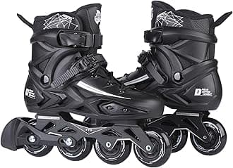 Fitness Inline Skates, Outdoor 4 Wheel Speed Racing Roller Skates for Men Women Adult