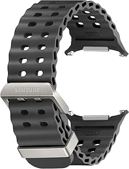 SAMSUNG Galaxy Watch Ultra Marine Band, Smartwatch Replacement Strap for Men and Women, One Click Attachment, ET-SNL70MBEGUJ, Dark Gray