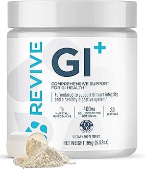 Revive MD Digestive Health Supplement, GI Plus (30 Servings) - Supports Gut Health for Women & Men - Promotes Regularity & Bowel Function - Gut Health Supplements Powder for Gut Lining - Gluten-Free