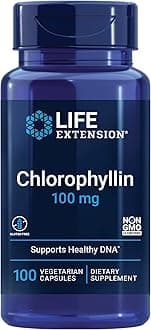 Chlorophyllin, antioxidant & DNA Health Support, Gluten-Free, Non-GMO, Vegetarian, 100 Vegetarian Capsules