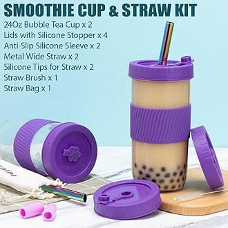 24Oz Reusable Boba Cups