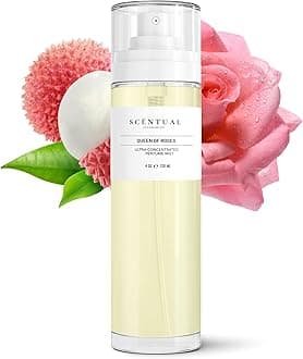 Ultra-Concentrated Hair & Body Perfume Mist, Long Lasting Women's Fragrance, Gourmand Perfumes for Women, Vegan and Cruelty Free (Queen of Roses)
