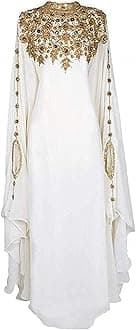 Kaftan Maxi Dress Elegant Evening Gown for Weddings, Cocktail Parties Special Occasions