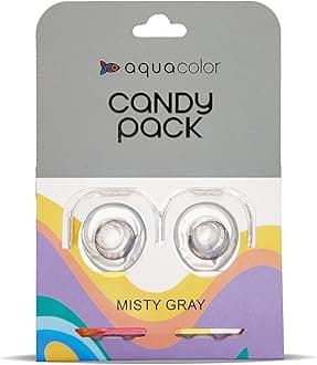 Aquacolor Misty Gray Candy Pack Zero Power Colored Lenses (2 Lens/Box)