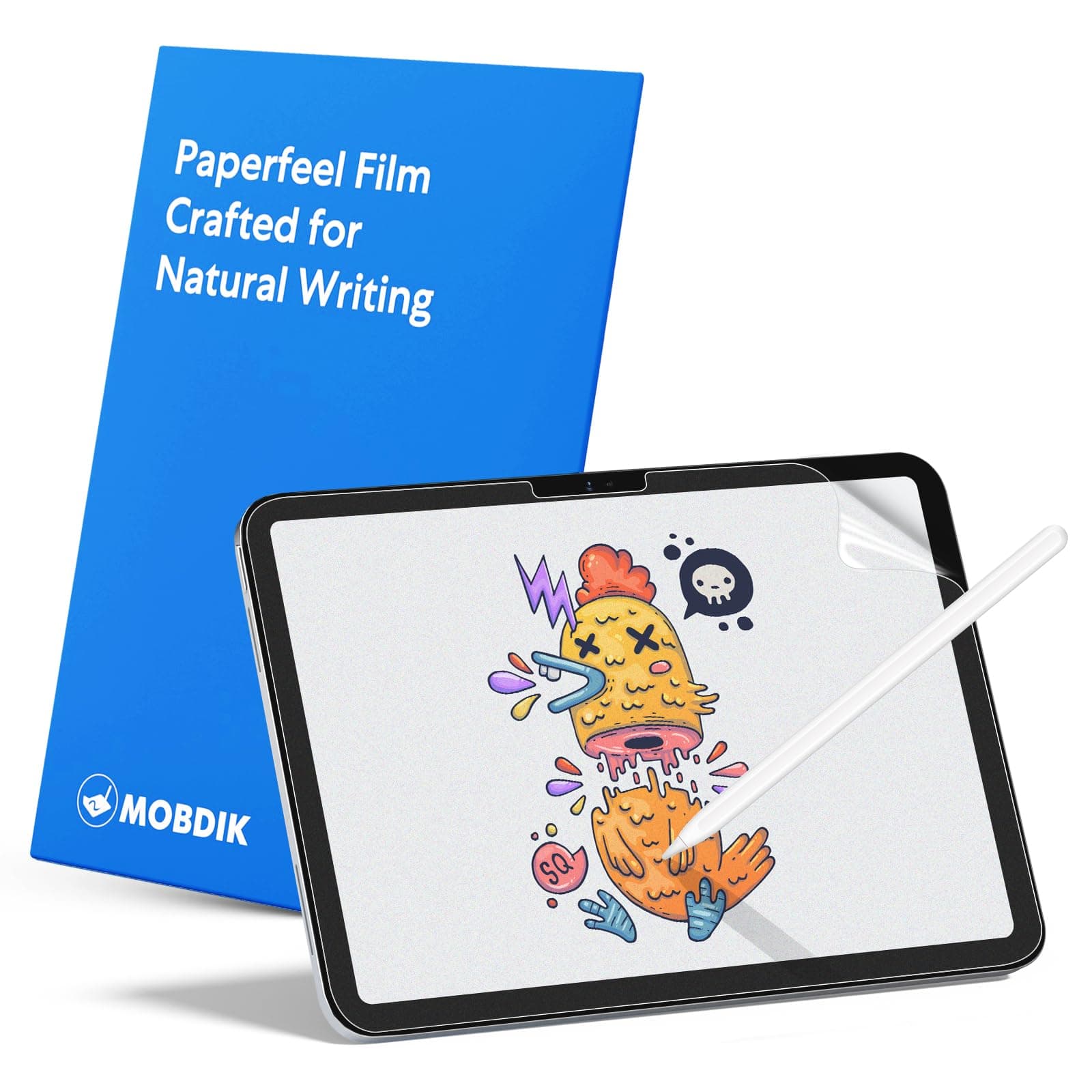 MOBDIK 2 Pack Paperfeel Screen Protector Compatible with iPad A16 11th / 10th Generation (2025/2022) & iPad Air 11 M3 2025 / M2 2024, Crafted for Natural Writing, Less Reflection, Easy Installation