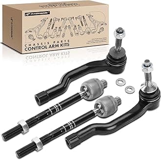 A-Premium Set of 4, Front Inner & Outer Tie Rod End Kit, Compatible with Ford Fusion 2013-2020, Edge 2015-2021, Lincoln MKZ 2013-2020, MKX 2016-2018