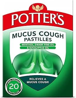 Potter's Herbals Mucus Cough Pastilles Non-Drowsy, 20 Pastilles