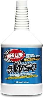 Red Line 11604 SAE 5W50 Fully Synthetic Motor Oil - 1 Quart (12 Pack)