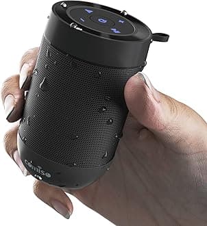 Bluetooth Speaker, Portable Bluetooth Speakers with Wireless Stereo Pairing, Built in Mic, 360° HD Sound,IP65 Waterproof Speaker,Support TF Card, for Home/Party/Outdoor/Beach,Gift For Men/Women