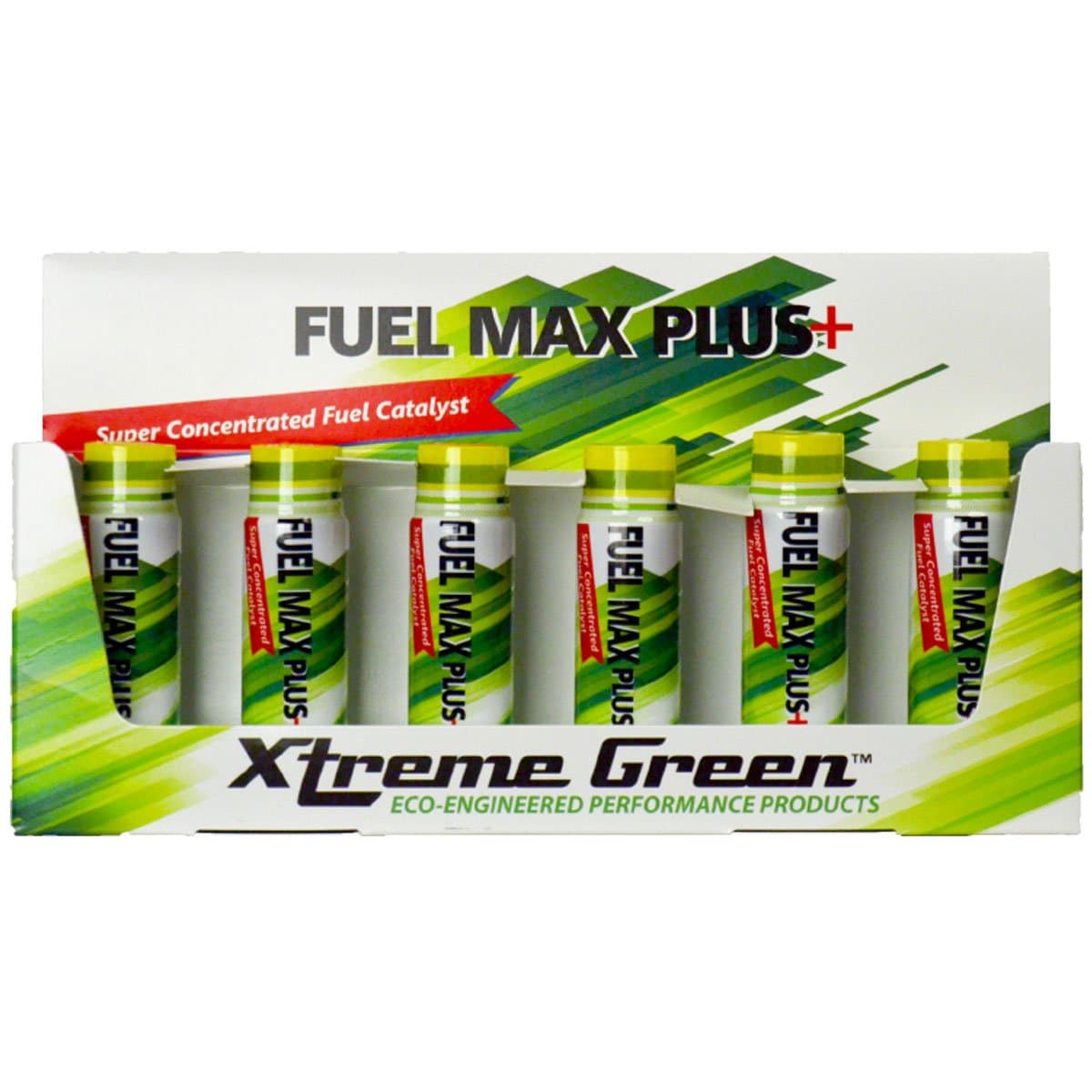 Xtreme Green Fuel Max Plus+ One Shot Does It All! Boosts Power and Performance - Helps Improve Fuel Economy for Gas and Diesel (Pack of 6 x 20ml bottle)