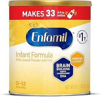 Enfamil Infant Formula, Milk-based Baby Formula with Iron, Omega-3 DHA & Choline, Powder Can, 21.1 Oz