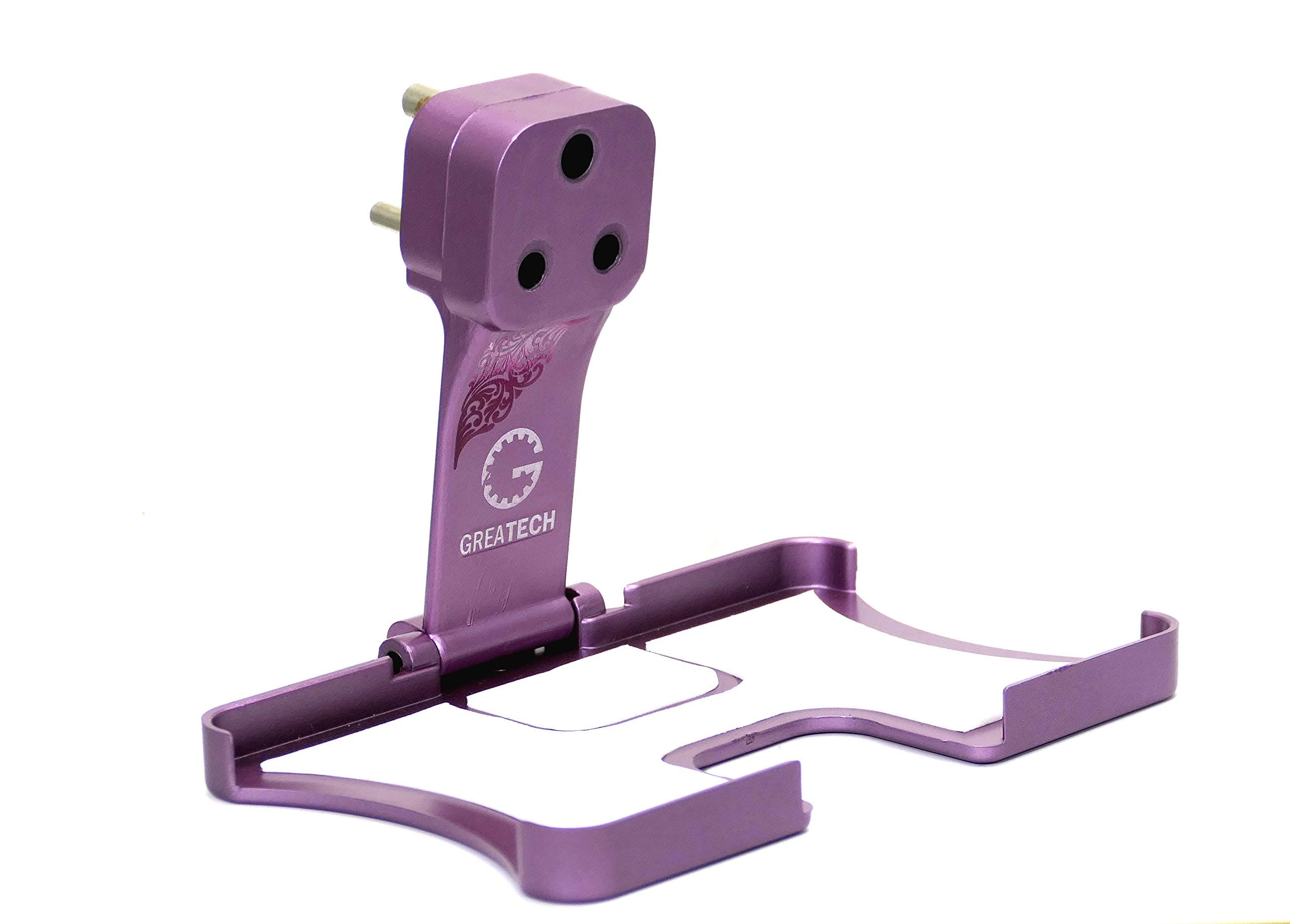 Greatech Cases Mobile Charging Stand Wall Holder, Simple, Useful & Suitable for Almost All Mobile Phones (Voilet)
