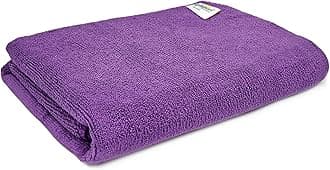 SOFTSPUN Microfiber Hair & Face Care Bath Towel 1pc 60x120cm 340 GSM Purple! Ultra Absorbent Super Soft & Comfortable Quick Drying for Men & Women Daily Use Pack of 1 Extra Large Size Unisex.
