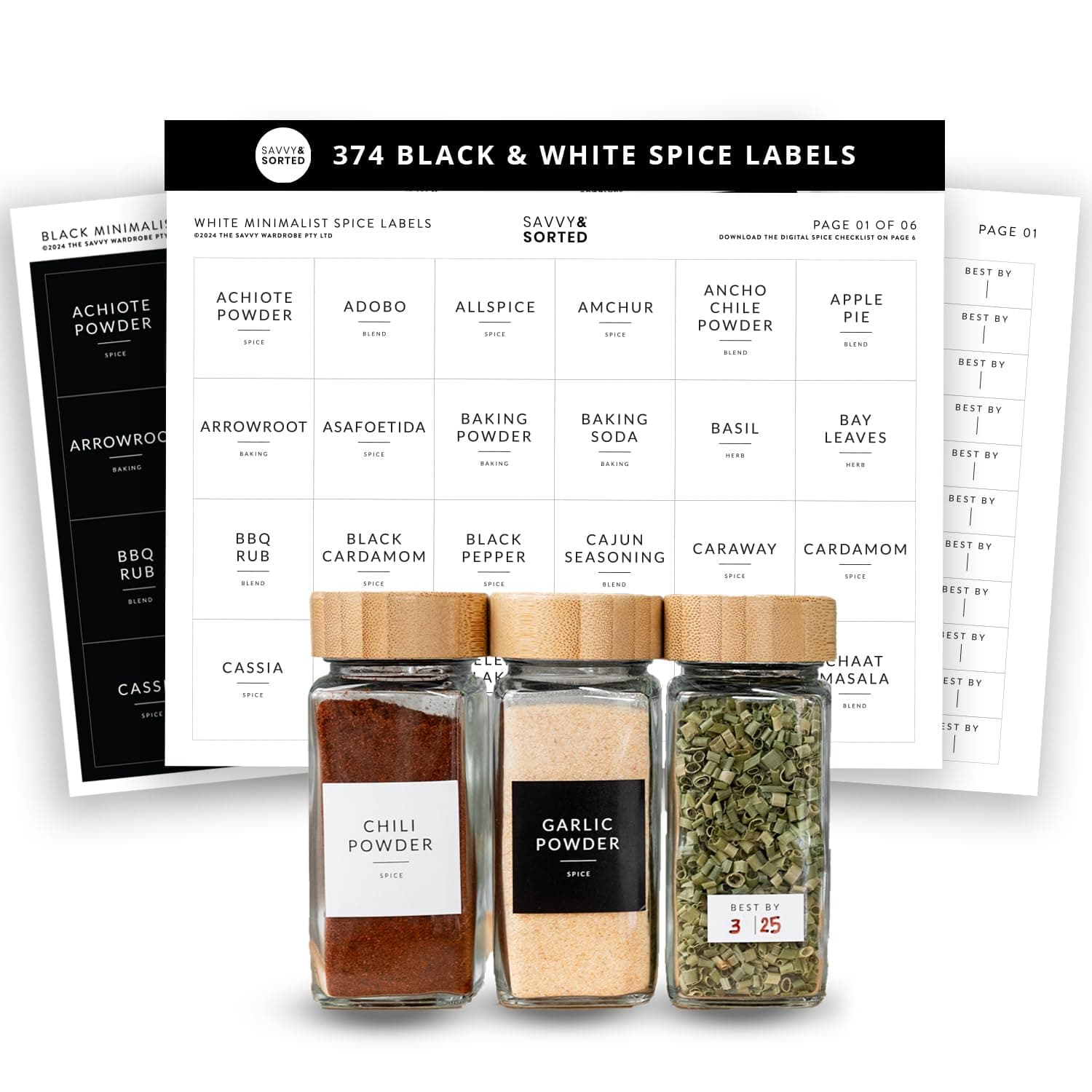 Square Spice Labels