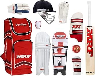 Cricket Kit 17-21 Years 6 No VK-18 Virat Kohli Genius Grand Edition Complete Set with Bat Pads Gloves Guard Equipment for Youth Practice and Matches