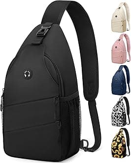 Pritent Crossbody Bags for Women Men Trendy Sling Bag Backpack Casual Chest Bag with Convertible Shoulder Strap