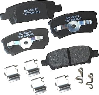 Premium SBC1037 Ceramic Rear Brake Pads for Select Models Chrysler 200, Cirrus, Sebring, Dodge Avenger, Caliber, Jeep Compass, Patriot, Mitsubishi Lancer, Outlander