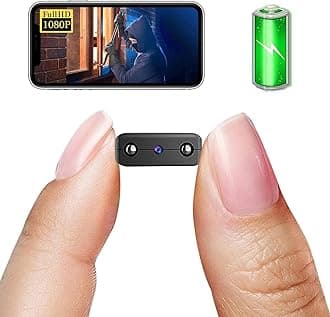 Smallest Wireless Hidden Camera,HD1080P Wireless Battery Camera,Portable Remote Camera,Nanny Cam,Baby Monitor with Night Vision,Motion Detection,Cloud Storage,Remote Viewing for iOS Android Phone APP