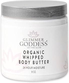GLIMMER GODDESS Organic Whipped Body Butter (Blood Orange) 8 oz
