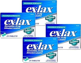 Ex-Lax Pills Maximum Strength 24 Each (Pack of 4)