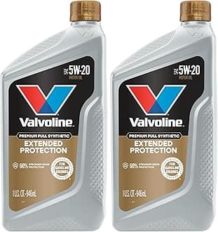 Valvoline Extended Protection 5W-20 Full Synthetic Motor Oil 1 Quart (Pack of 2)