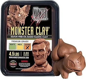 Monster Clay Premium Grade Modeling Clay - Hard - (4.5lb)