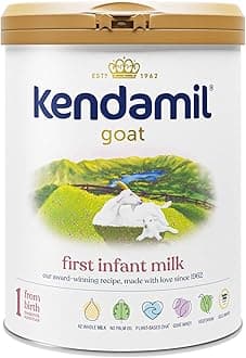 (1x800g) Kendamil Goat First Infant Milk, Stage 1 – British Made, Goat Whole Milk Formula – with HMOs, with A2, No Palm Oil, No Fish Oil, No SOYA, No GMOs