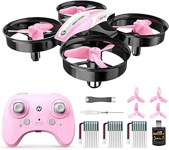 Holy Stone HS210 Mini Drone for Children and Beginners, RC Quadcopter Drones with Automatic Altitude Hold, 360° Rolls, Headloss Mode, One Key Start Gift Toy for Boys Girls, Pink, C0