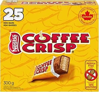 Nestle Coffee Crisp Mini Chocolate Bars, 25pcs, 300g, Made in Canada
