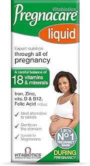 Pregnacare Liquid 200ml | Expert Nutritional Care for Mother & Baby | 18 Vitamins & Minerals - Iron, Zinc and Folic Acid | Alternative to Tablets & Gentle on Stomach | Prenatal Supplement