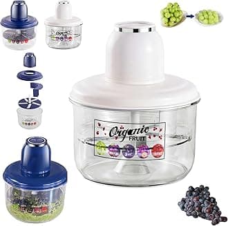 Electric Grape Peeling Machine,Garlic Peeler Machine,Automatic Small Fruit Tomato Peeler Tool,Rechargeable Commercial Smart Fruit Skin Remover Machines for Grapes, Garlics,Tomato,Cherry(White1)