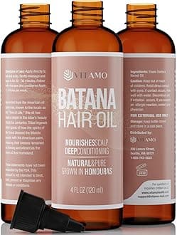 Vitamo Premium Batana Oil For Hair Growth | Elaeis Oleifera 100% Raw For Natural Scalp Care | Dr Sebi Hair Shine Treatment For Men
