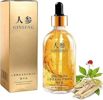 Ginseng Serum,Ginseng Polypeptide Anti-Ageing Essence,Ginseng Face Oils and Serums, Ginseng Essence Water Anti-Wrinkle Serums for All Skin,Tightening & Moisturizing (100ml)