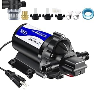 TDRSUPER Self-Priming Water Transfer Pump 110V AC, 4GPM 45PSI High Pressure B...