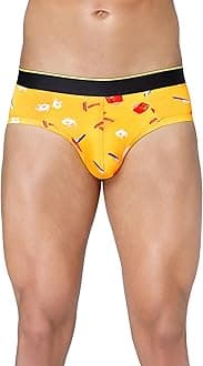 Printed Micro Modal Briefs Underwear for Men, Featured On Shark Tank, Moisture-Wicking, Stylish Patterns, Lightweight, Breathable, for Everyday Wear, All-Day Comfort