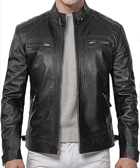 DECIMAL Men's Leather Jacket