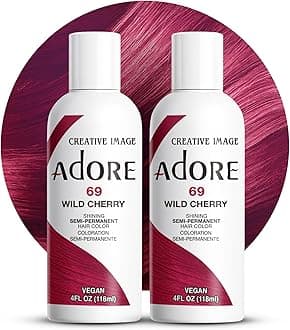 Adore Semi-Permanent Haircolor #069 Wild Cherry 4 Ounce 118ml 2 Pack