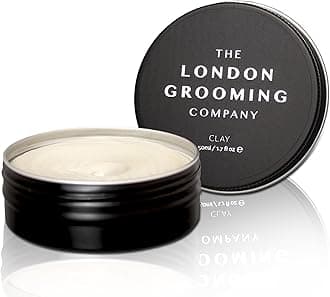 The London Grooming Company Hair Clay Men | 50ml (1.7 Fl Oz) | Firm All-Day Hold Matte Clay Hair Men | Easy To Wash Out Matt Clay Hair | Mens Hair Clay | Hair Putty | Matte Hair Clay Wax
